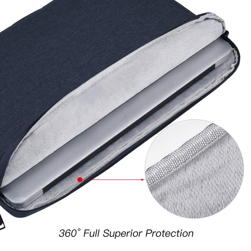 iKammo 15.6 Inch Laptop Sleeve Case Bag for HP Envy x360/ Pavilion/Victus 15.6" Gaming Laptop, ASUS VivoBook 15.6/TUF/ZenBook 15, IdeaPad 3, Razer Blade 15.6, Acer Dell Samsung Chromebook, Navy Blue - Image 4